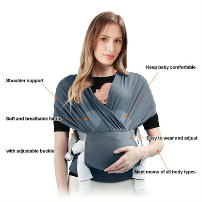 Wrap Baby Carrier Infant Sling Perfect for Newborn Babies and Children Up To 41 Lbs
