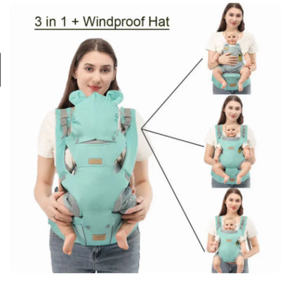 3 IN 1 Baby Hipseat Carrier Backpack Straps for Infant Toddler