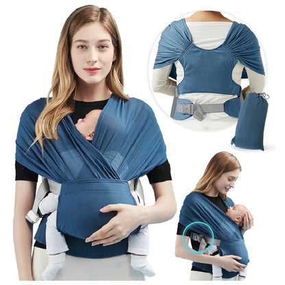 Wrap Baby Carrier Infant Sling Perfect for Newborn Babies and Children Up To 41 Lbs